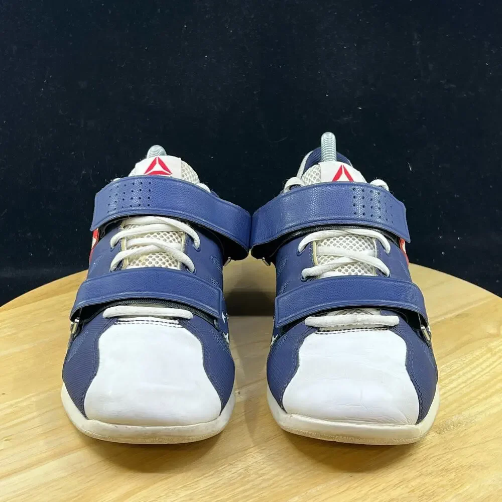 Reebok Crossfit USA Red/Blue Weightlifting Shoes Lifter US Wmns Sz 9